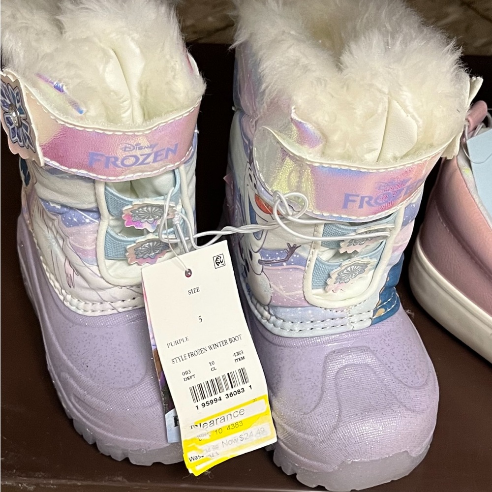 Kids light up winter boots